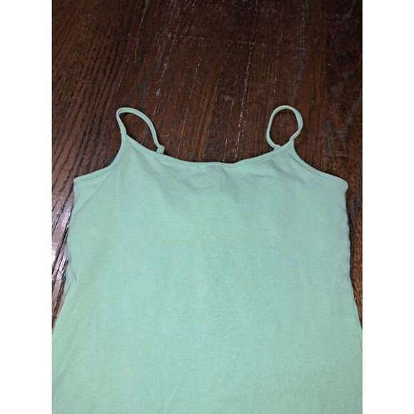 Small Old Navy Green Perfect Fit Stretch Adjustable Spaghetti Strap Tank Top - Picture 2 of 3